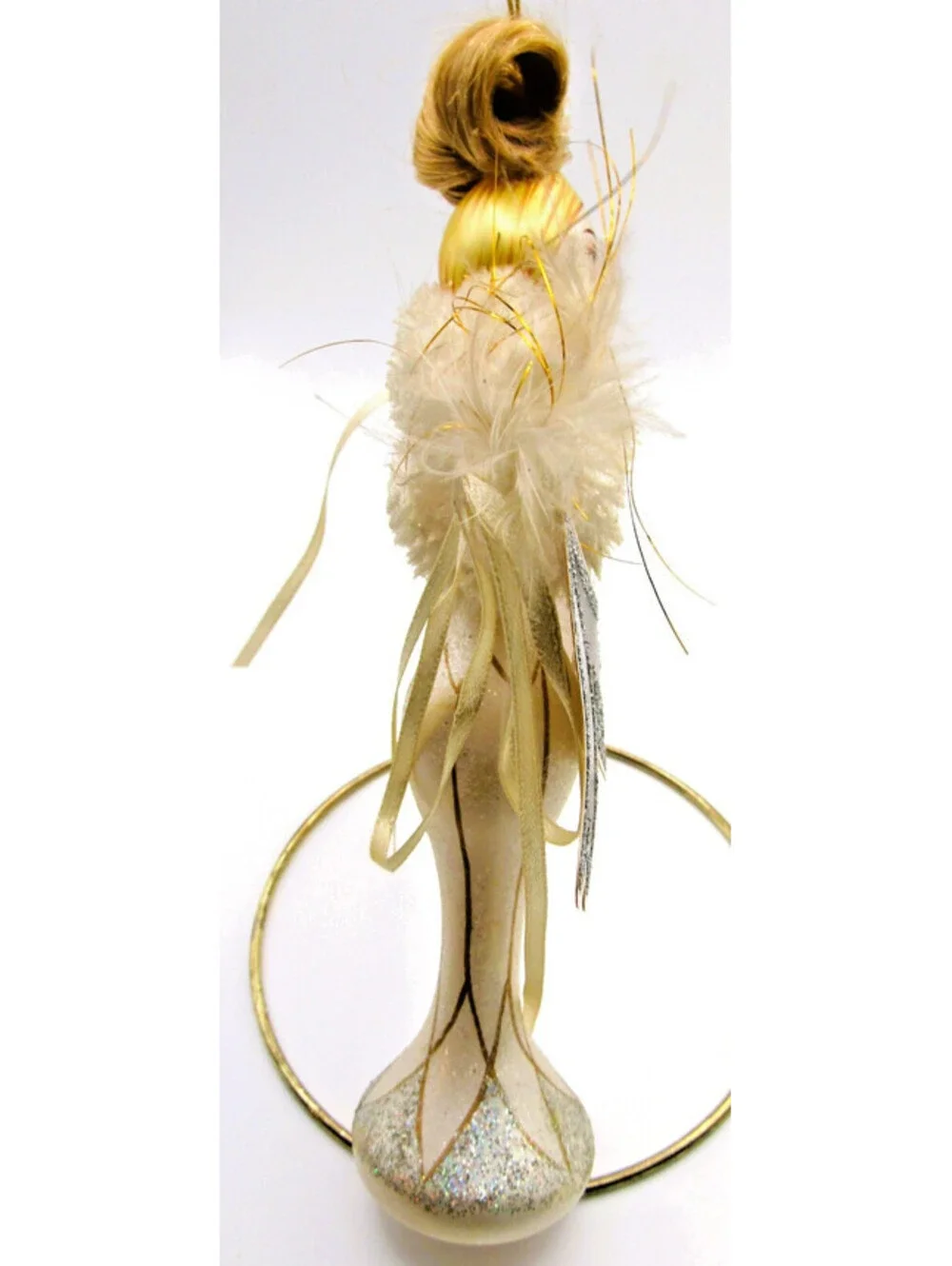 Two Ornaments Kurt Adler 2001 Mystique with Box and Grandfather Clock